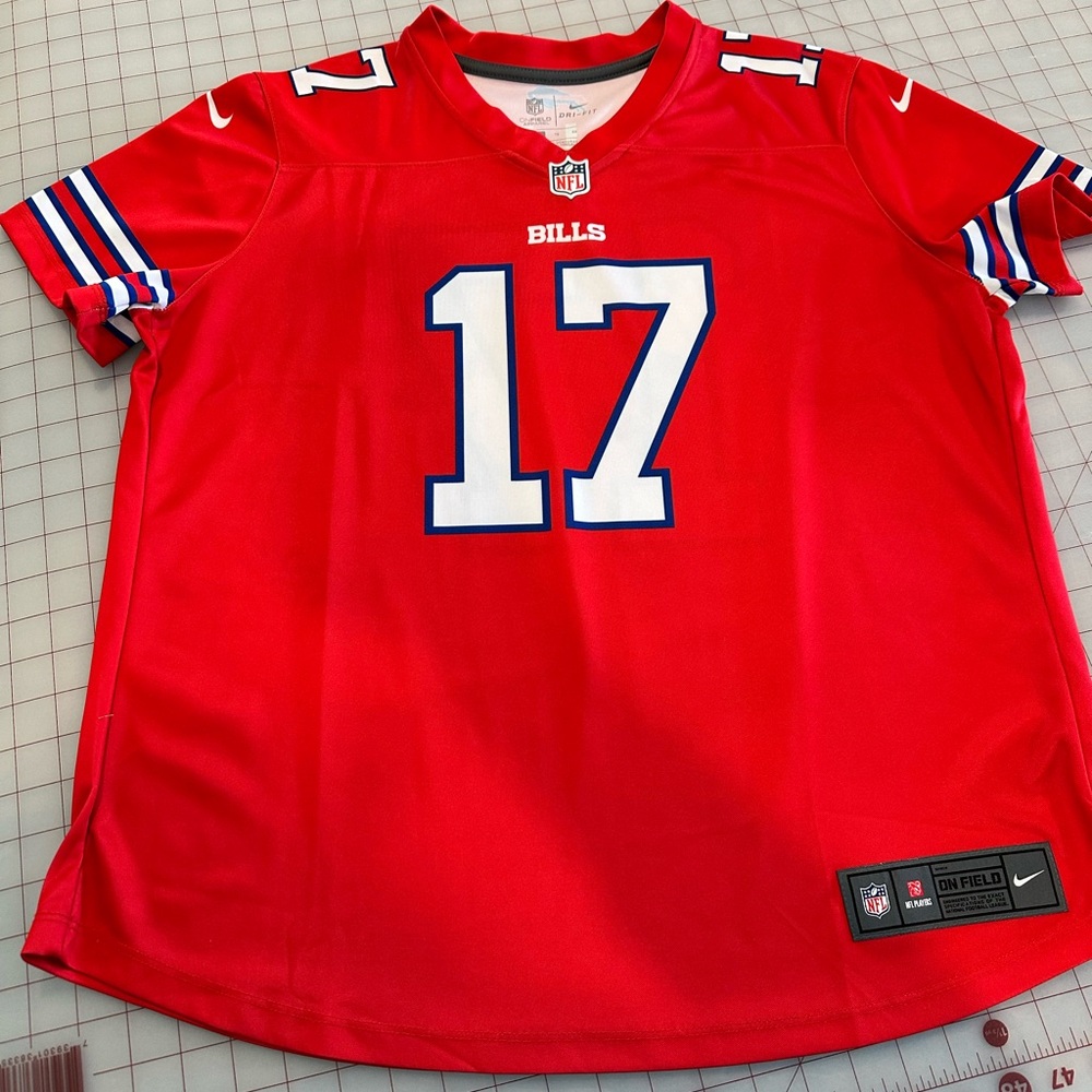 Buffalo Bills Women’s #17 Jersey Red Size XL